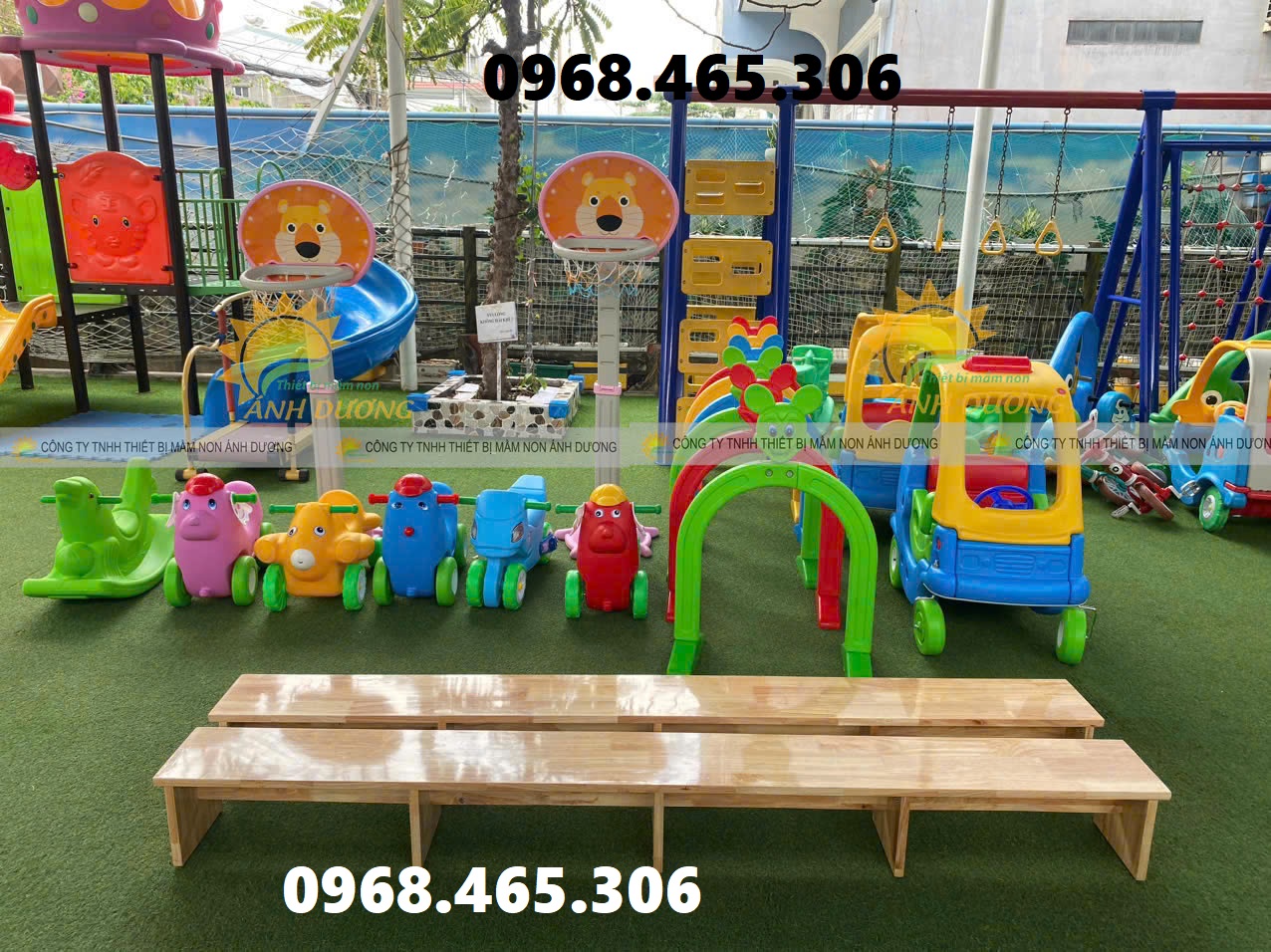 Trụ bóng rổ mầm non, trụ bóng rổ 3 vòng mầm non nhập khẩu