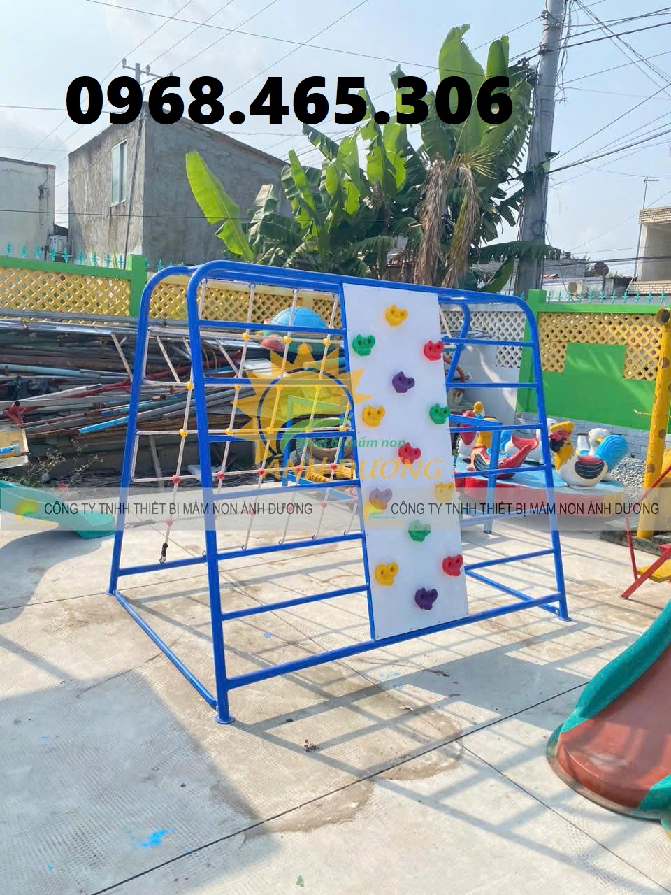Thang leo mầm non, thang leo thể chất cho bé, thang leo cầu trượt