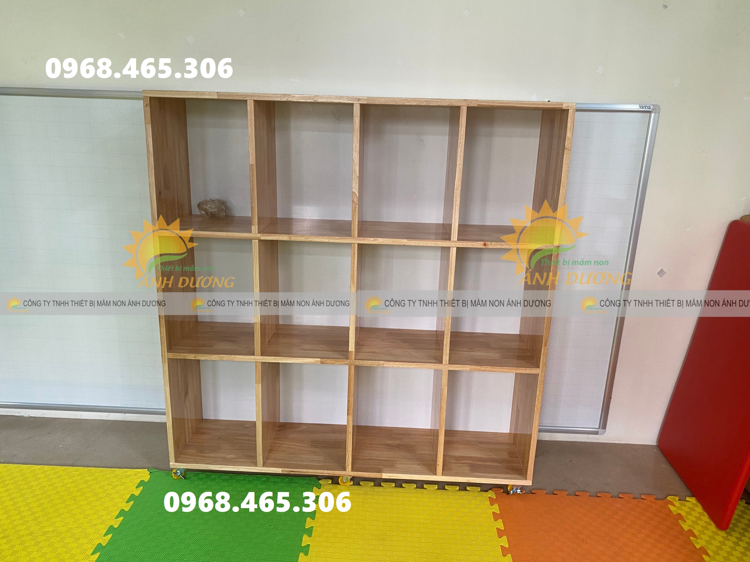 Tủ cặp dép mầm non, tủ cặp mầm non bằng gỗ, tủ cặp mầm non