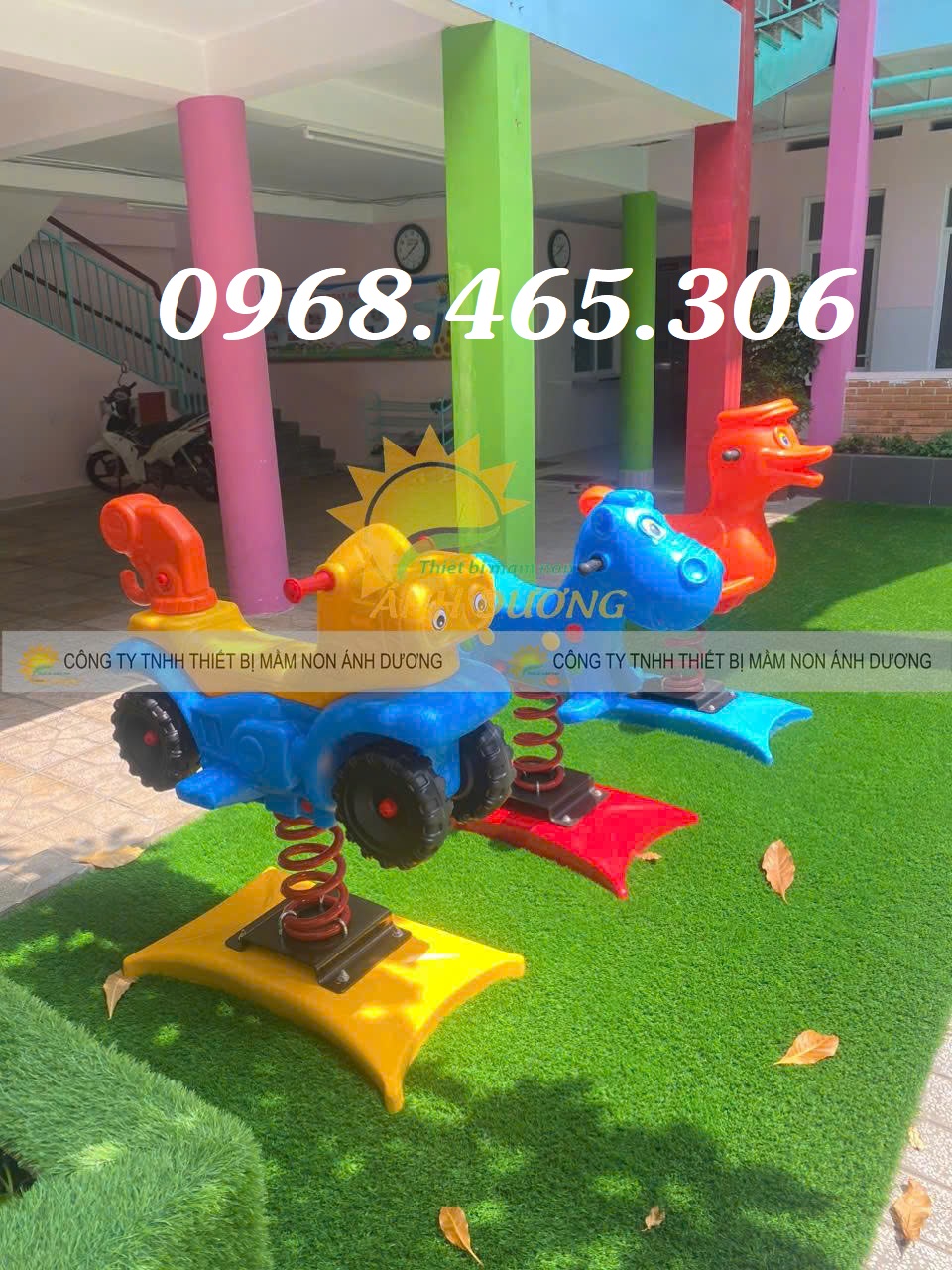 Cầu trượt mầm non, thang leo xích đu trẻ em ngoài trời