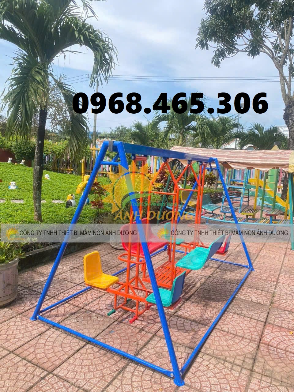 Xích đu treo mầm non, xích đu thuyền rồng mầm non, xích đu trẻ em