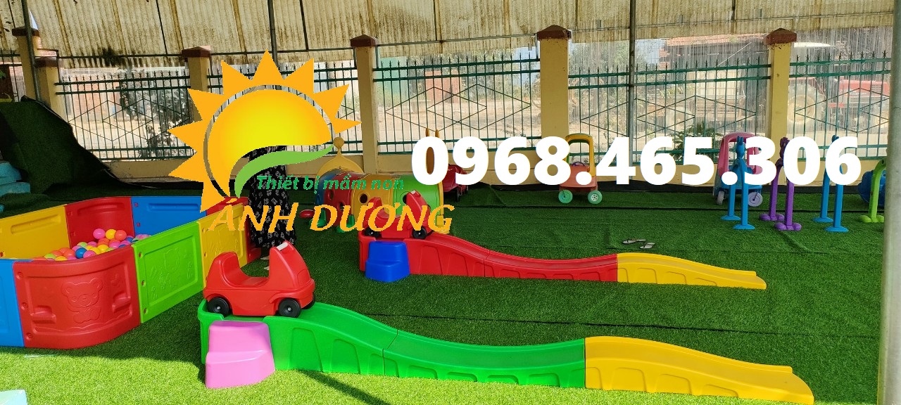 Xe trượt dốc trẻ em, bộ xe trượt đường ray cho bé nhập khẩu