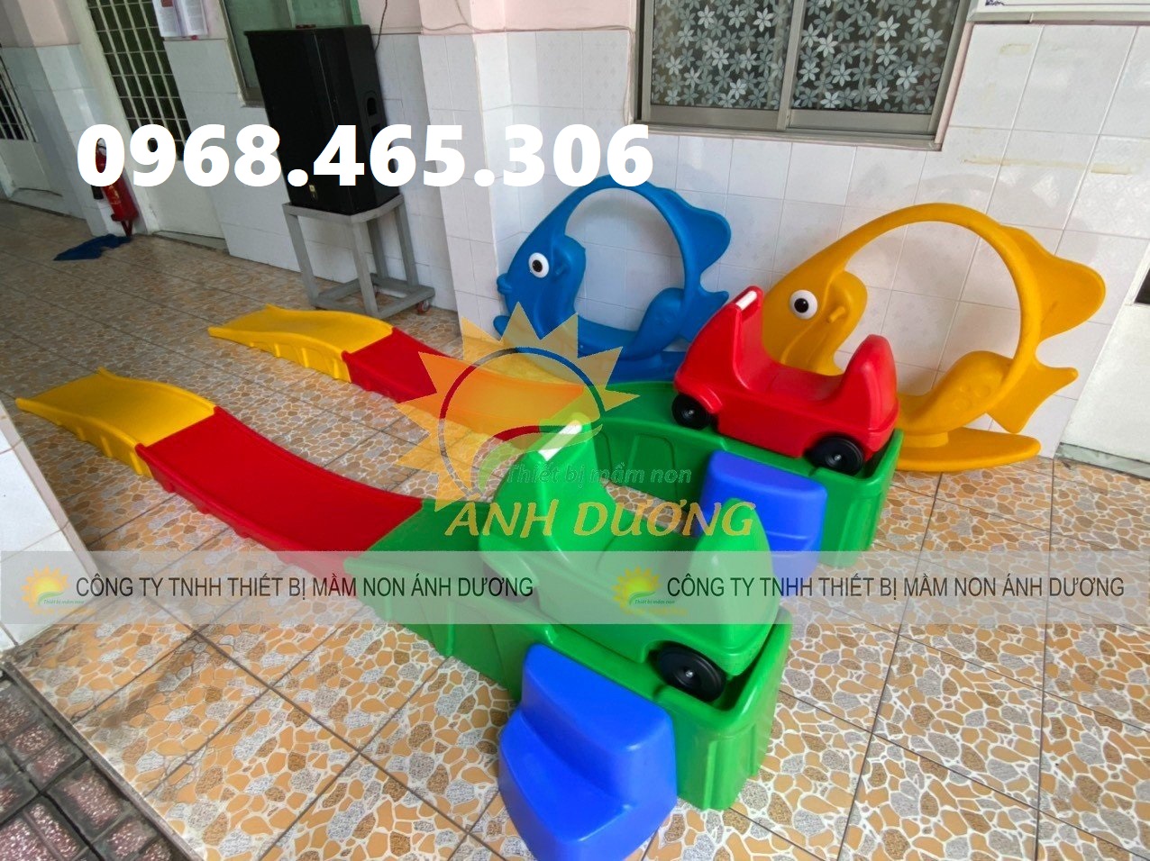 Xe trượt dốc trẻ em, bộ xe trượt đường ray cho bé nhập khẩu