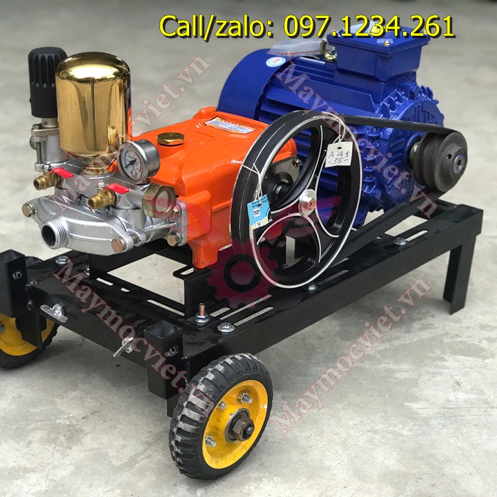 Máy rửa xe dây đai 3 pha 2.2kw - đầu xịt CS49CP