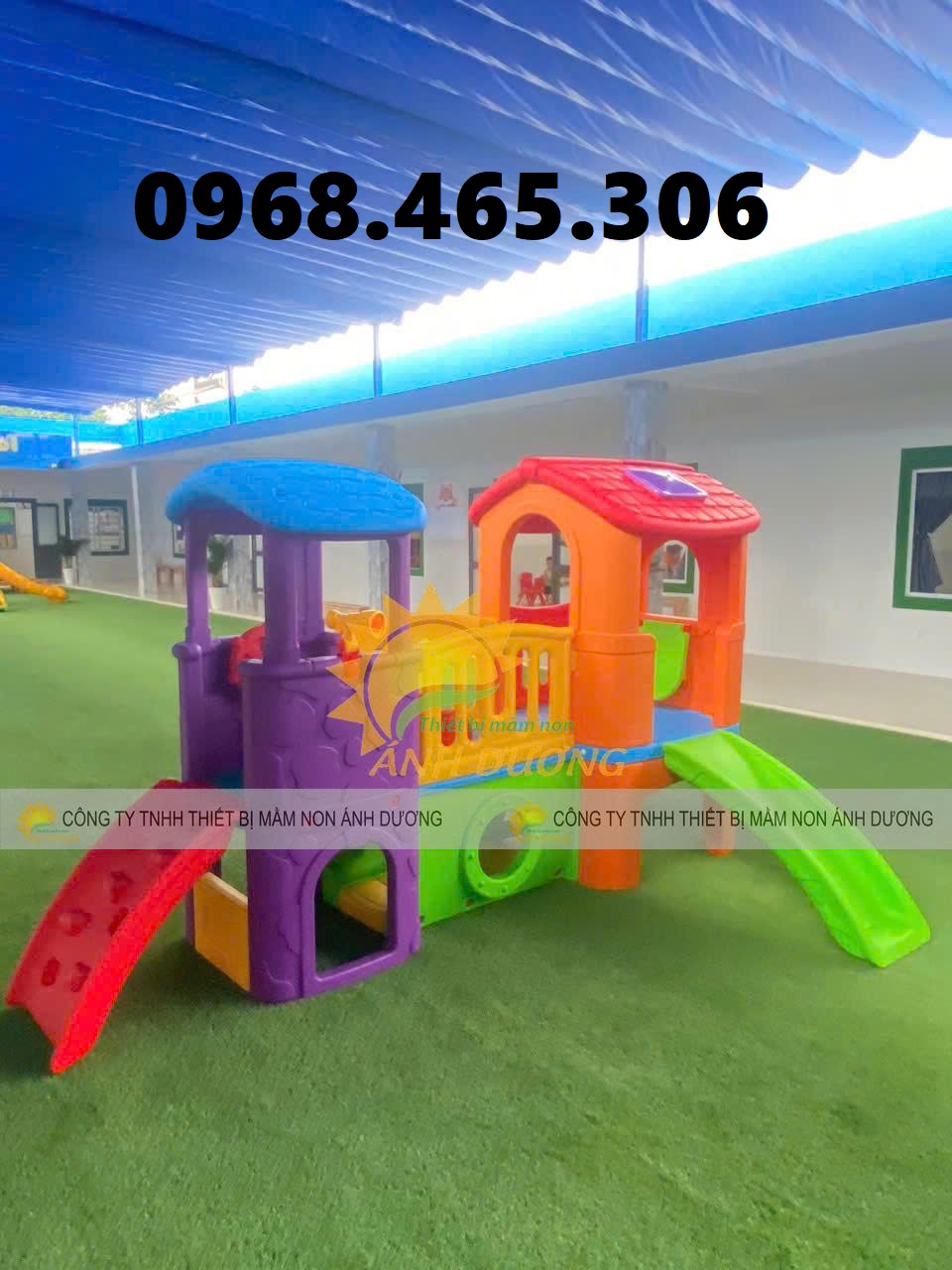 nhà khối cầu trượt trẻ em, bộ cầu trượt ngôi nhà cho bé