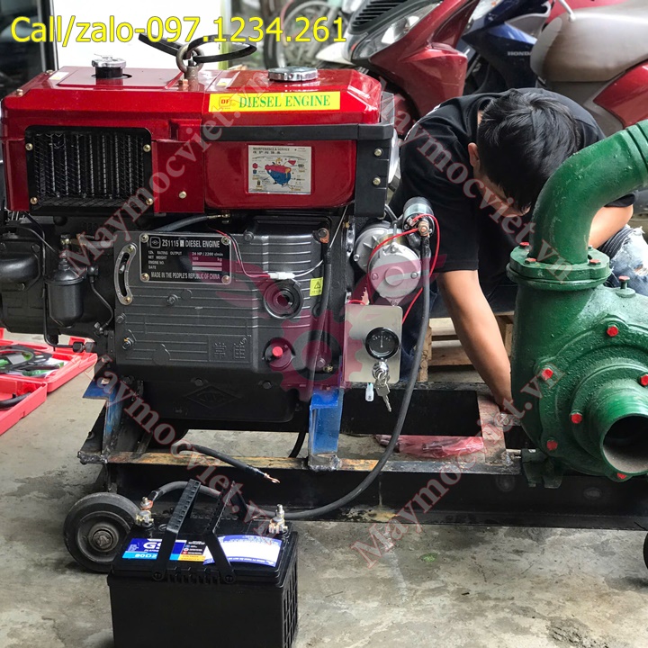 Máy bơm đầu nổ dầu D24-100 Turbo TB24100