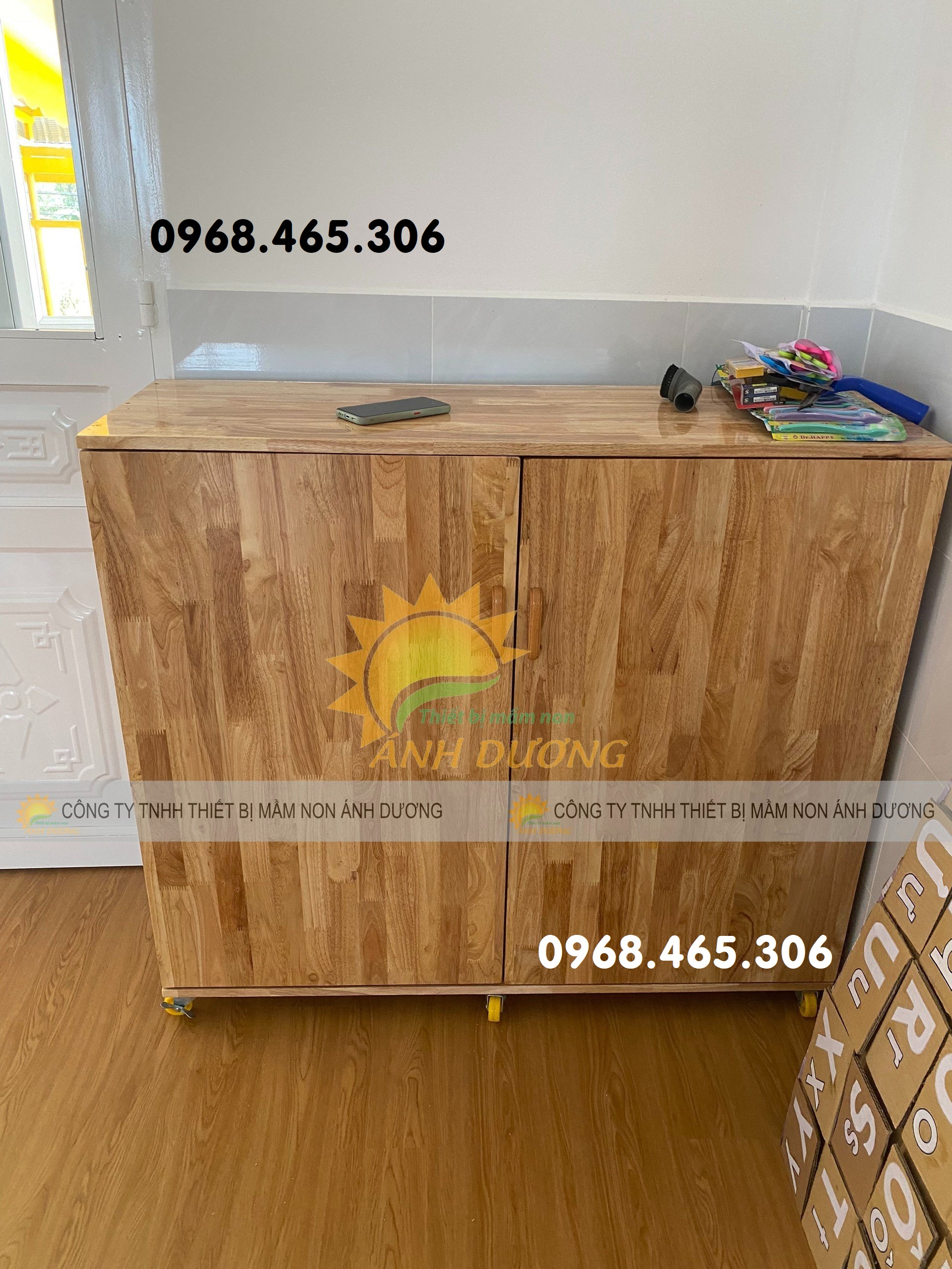 Tủ chăn gối màm non, tủ đựng chăn gối trẻ em mầm non