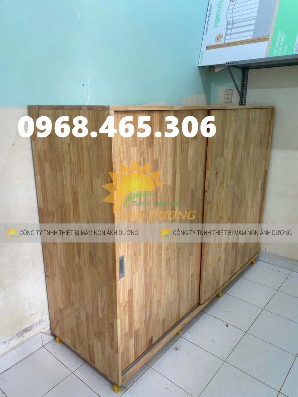 Tủ chăn gối màm non, tủ đựng chăn gối trẻ em mầm non