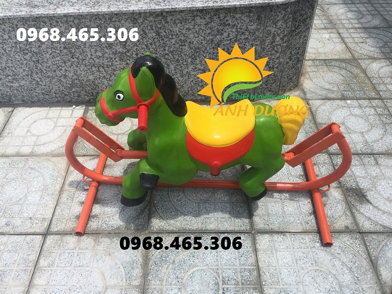 Bập bênh lò xo 2 chỗ ngồi, bập bênh thiên nga mầm non, bập bênh cho bé