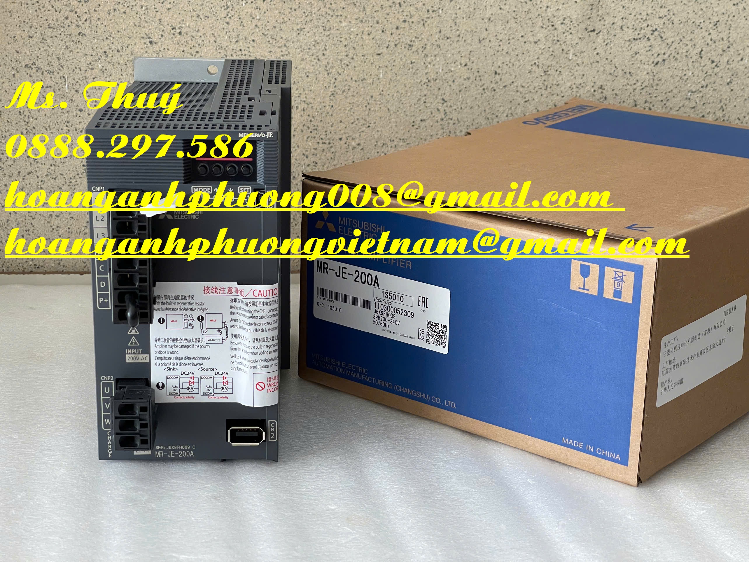 Bộ điều khiển hiệu suất cao MR-JE-200B của Mitsubishi