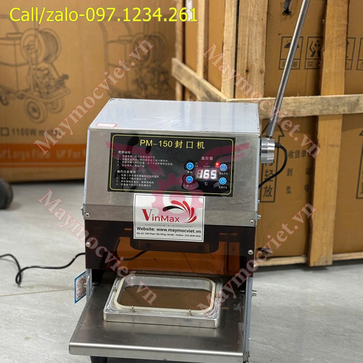 Máy dán miệng hộp vuông bán tự động Turbo PM150