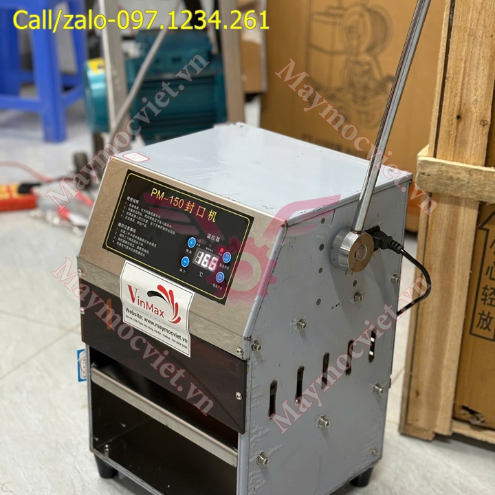 Máy dán miệng hộp vuông bán tự động Turbo PM150
