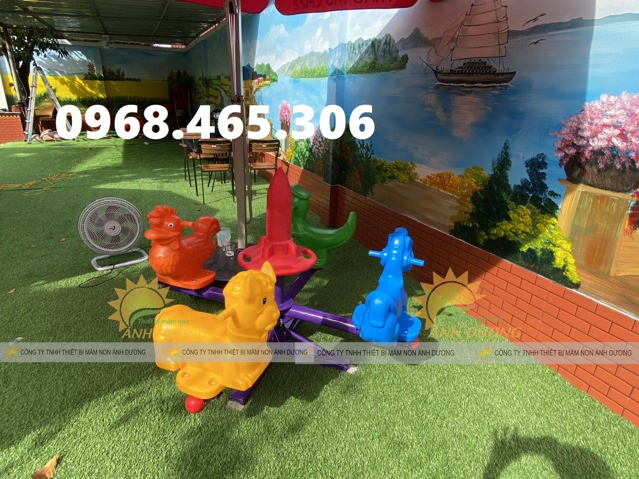 Đu quay trẻ em, đu quay mầm non, đu quay ngựa trẻ em giá rẻ