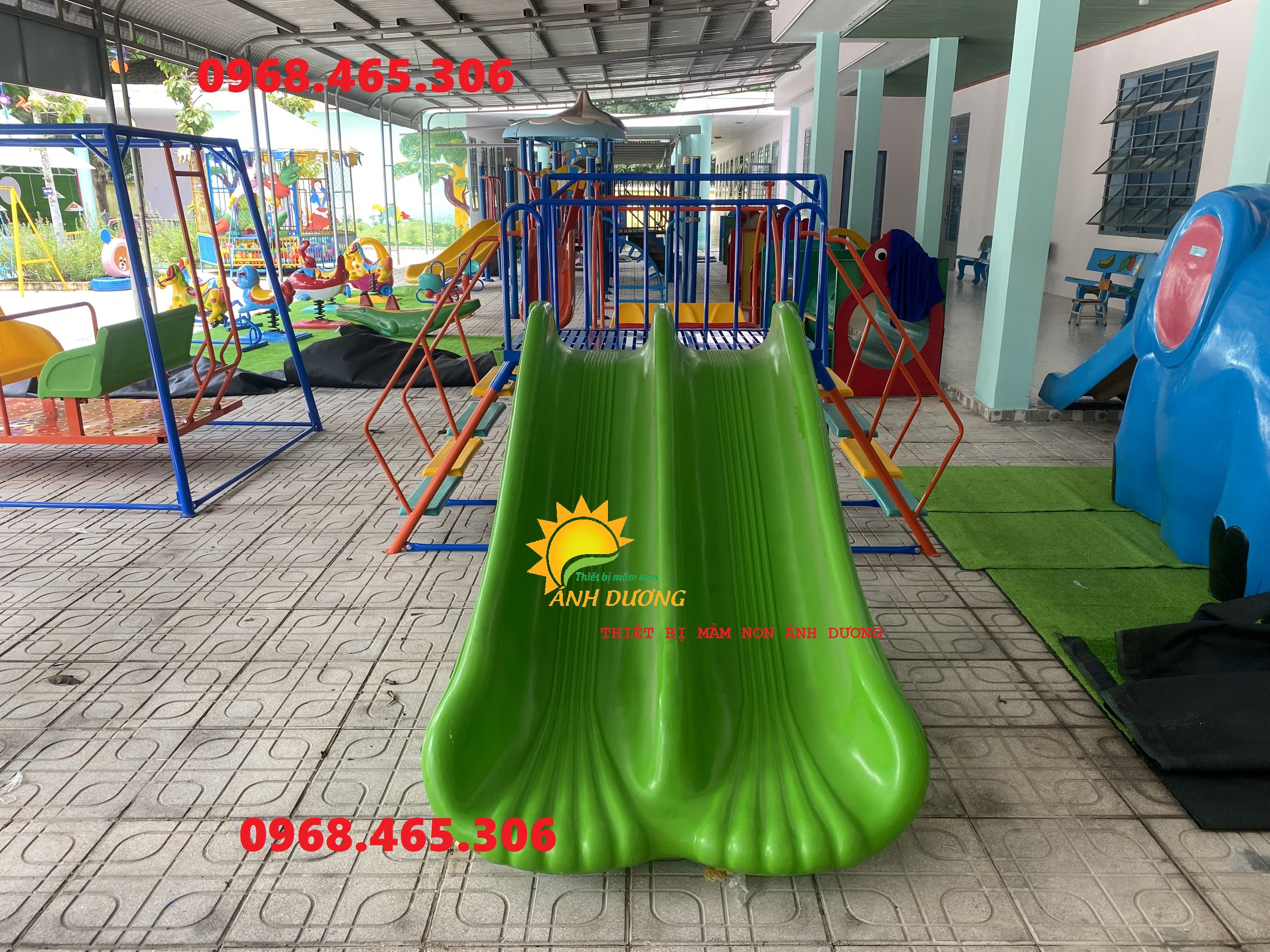 Cầu trượt mầm non giá rẻ, cầu trượt trẻ em ngoài trời