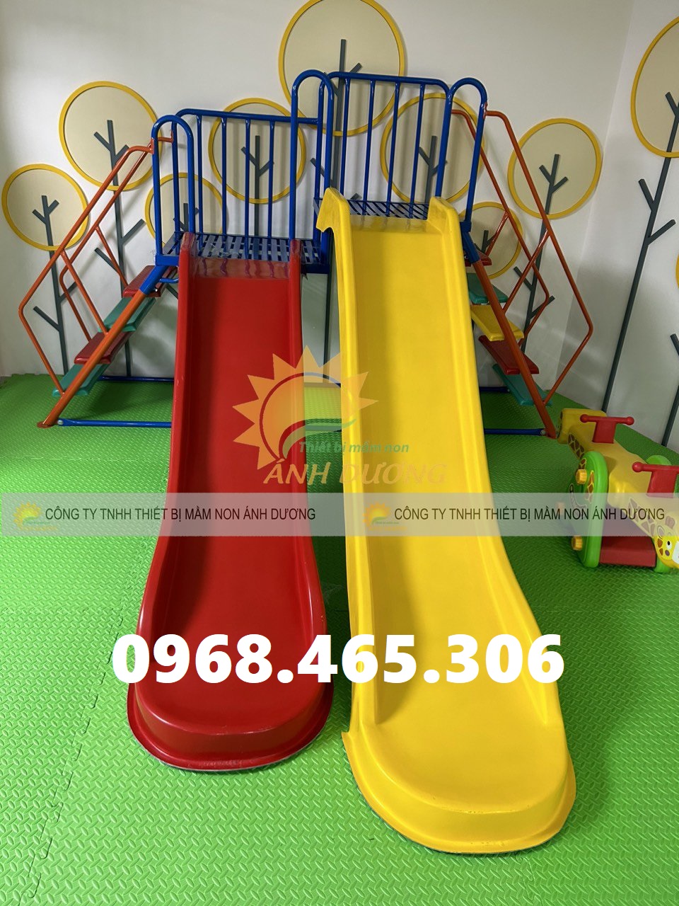 Cầu trượt mầm non giá rẻ, cầu trượt trẻ em ngoài trời