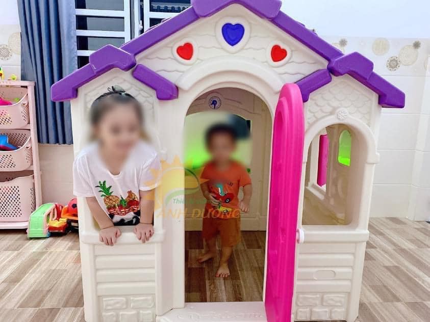Nhà nhựa cổ tích trẻ em, ngôi nhà nhựa cho bé, ngôi nhà cổ tích