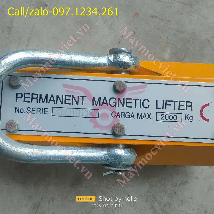 Nam châm nâng tay gạt Kenbo PML-20 nâng 2000kg