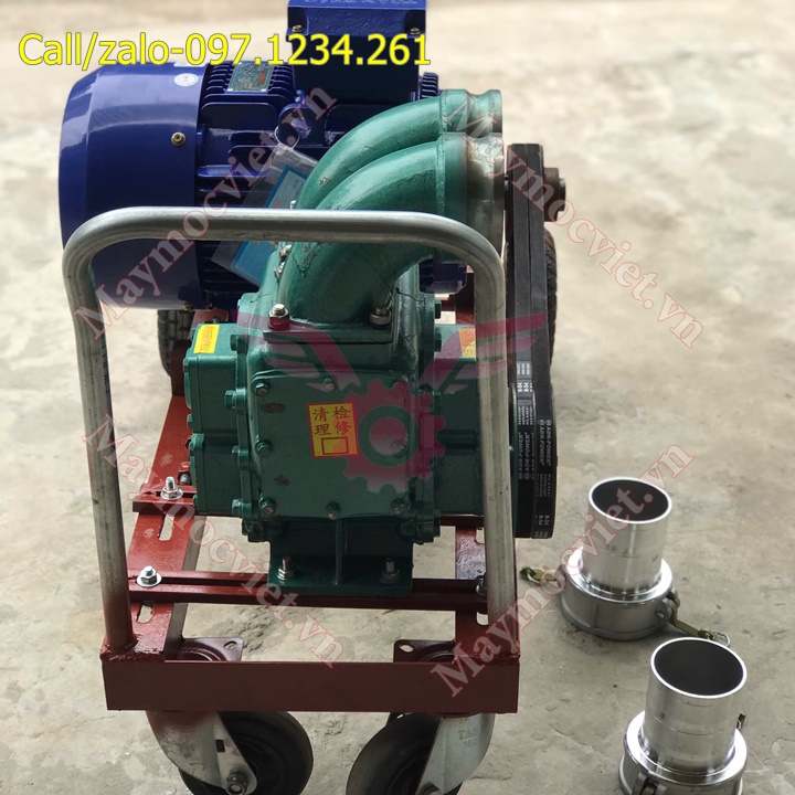 Máy bơm hút bùn, chất thải 2 đầu, 11kw, phi 100 Turbo TB1011