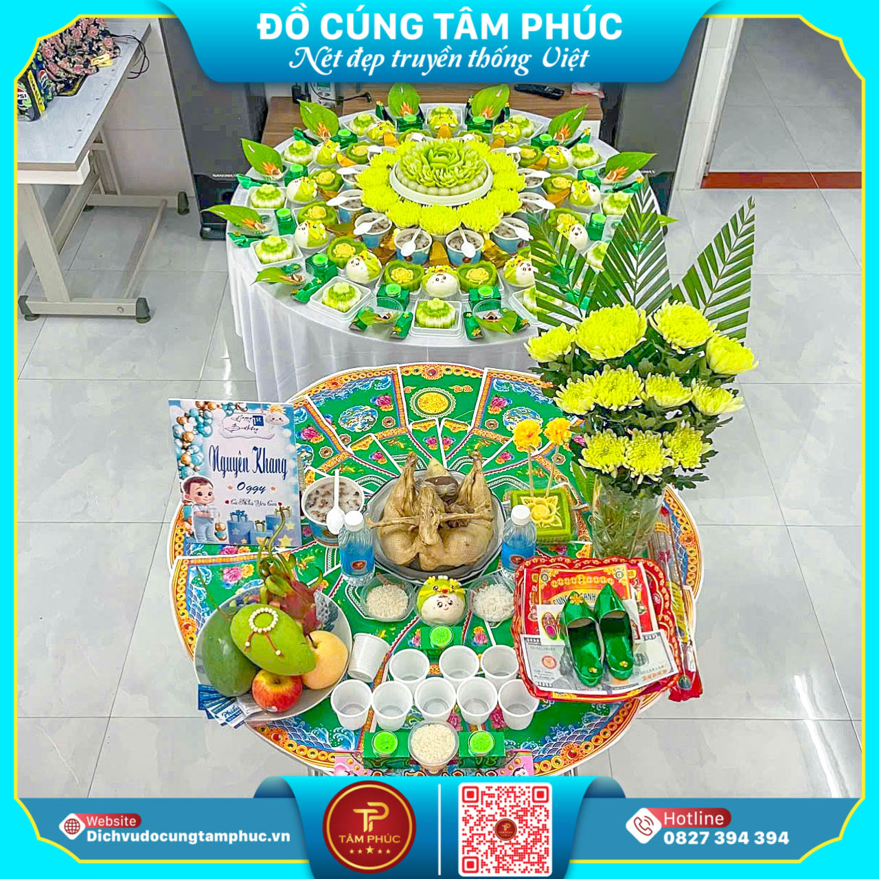 Đặt Mâm Cúng Đầy Tháng, Thôi Nôi Cho Con Ở Đâu