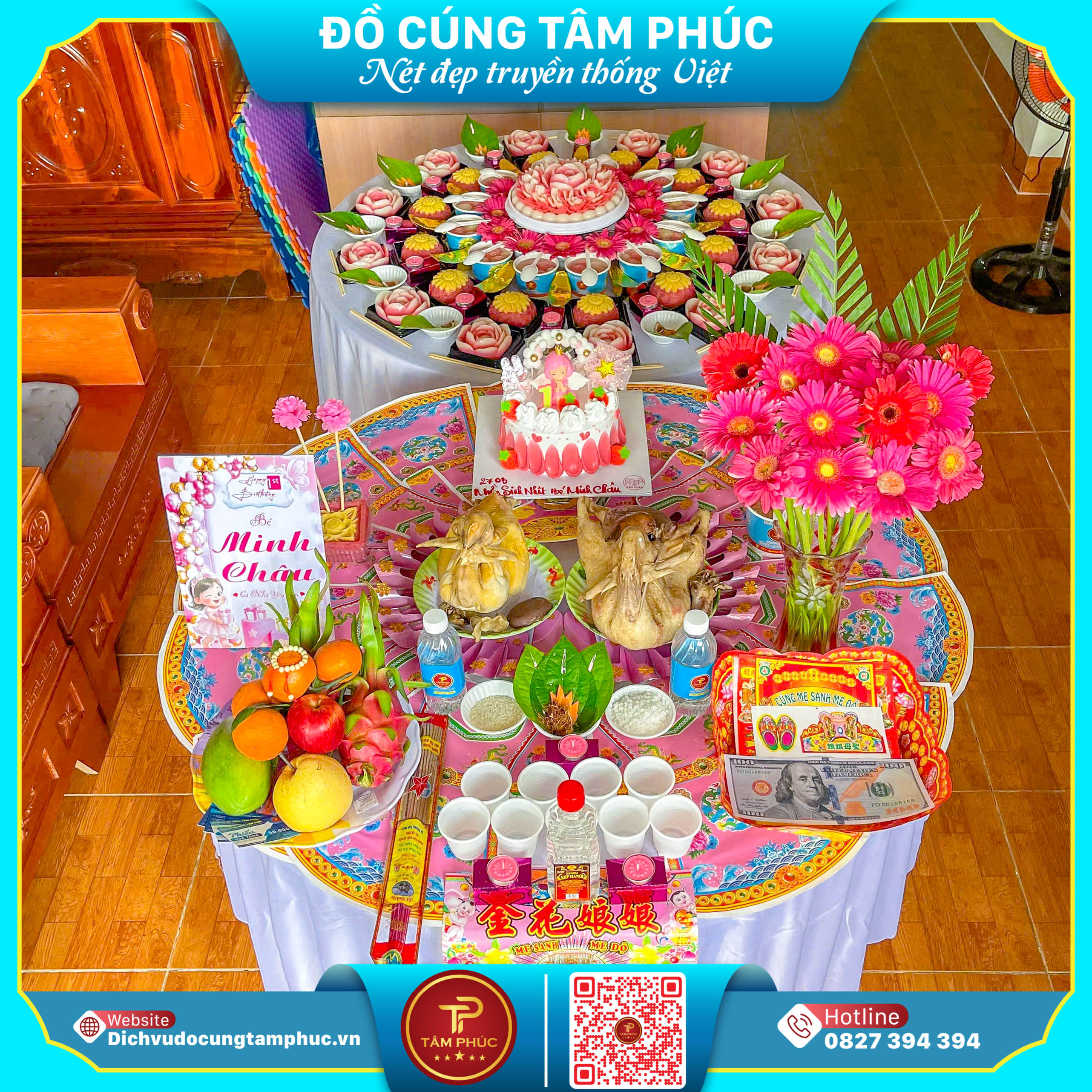 Đặt Mâm Cúng Đầy Tháng, Thôi Nôi Cho Con Ở Đâu