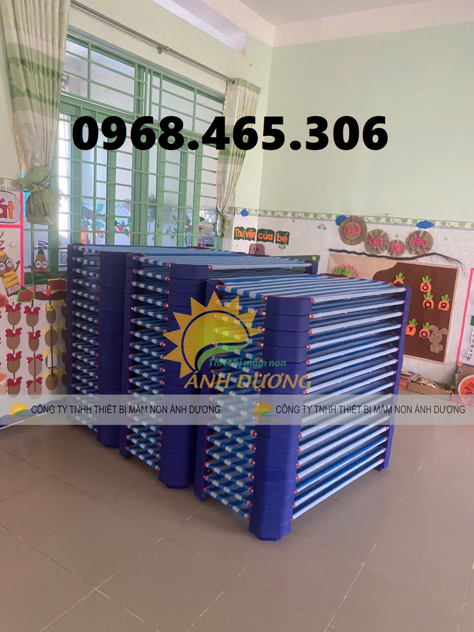 Giường lưới mầm non giá rẻ, giường lưới trẻ em chất lượng cao