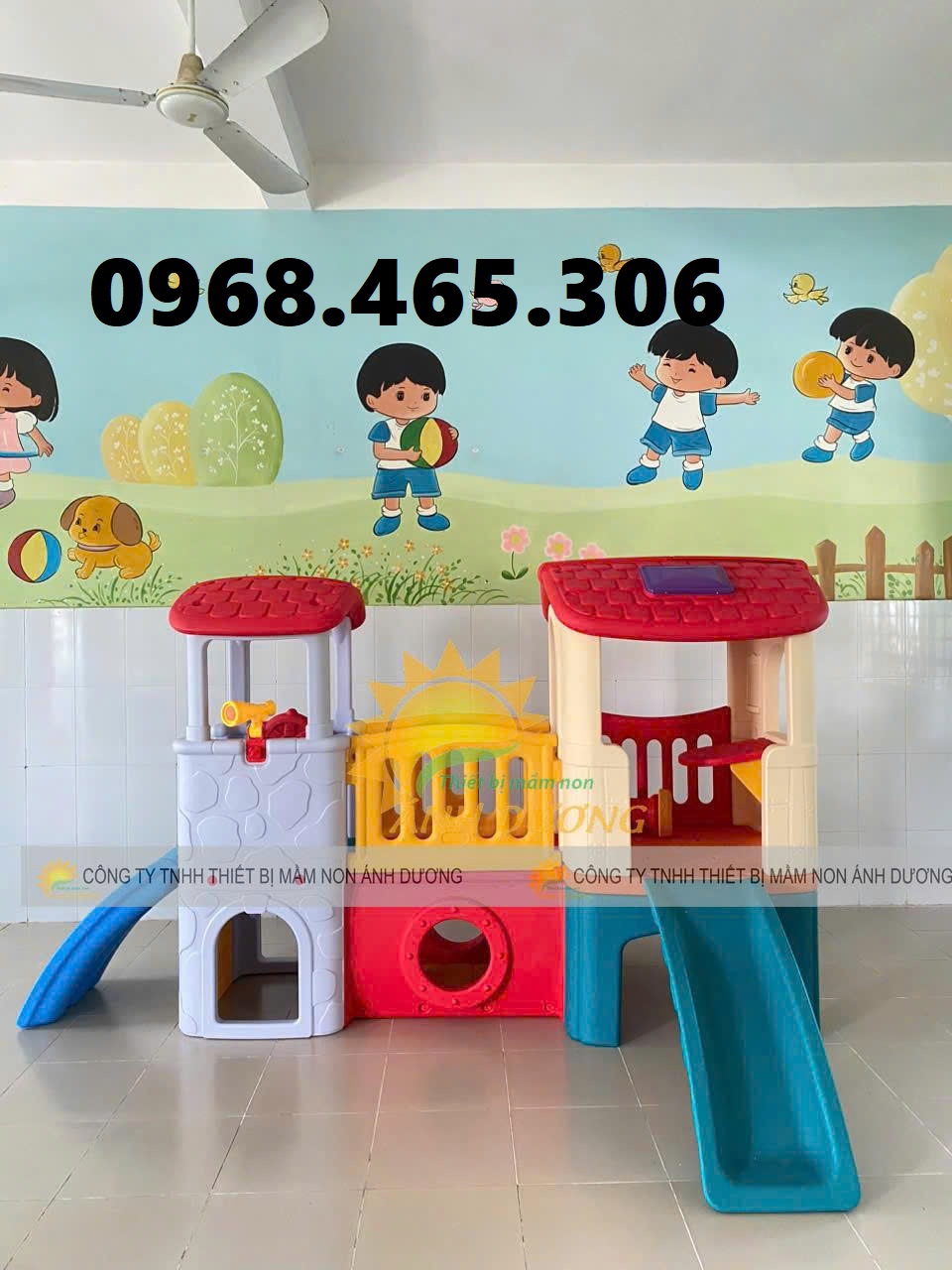 Nhà khối cầu trượt trẻ em, ngôi nhà cầu trượt cho bé