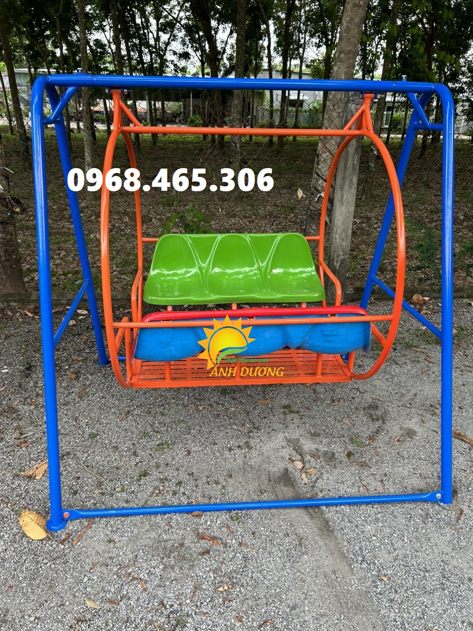 Xích đu mầm non, xích đu đôi trẻ em, xích đu 3 dạng 8 chỗ ngồi