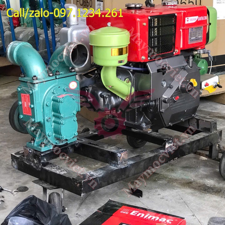 Hút bùn, chất thải chạy dầu D10 đề điện mát gió họng 76