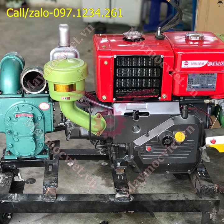 Hút bùn, chất thải chạy dầu D10 đề điện mát gió họng 76
