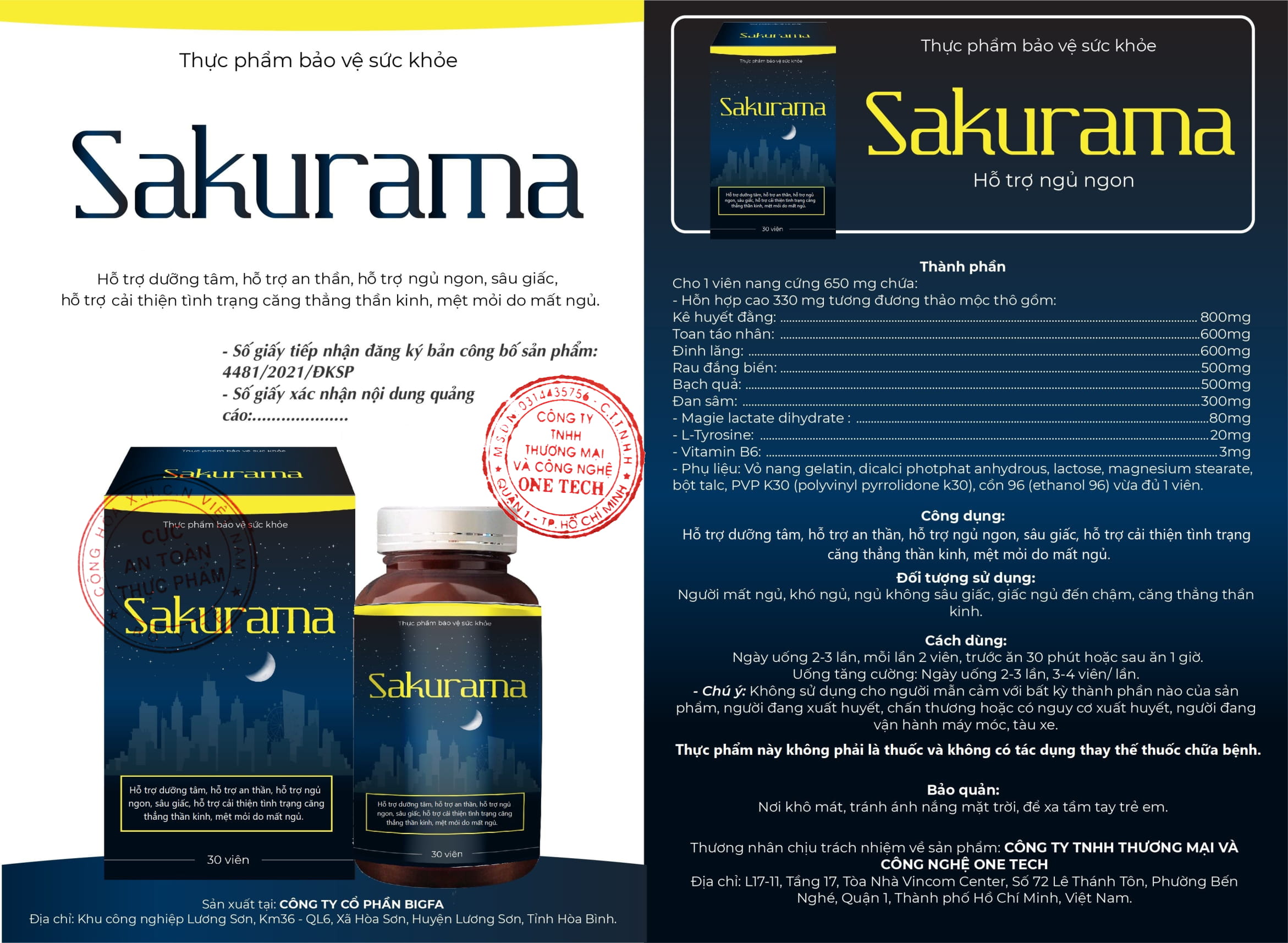 Sakurama – Viên uống chăm sóc giúp giấc ngủ của bạn ngon hơn