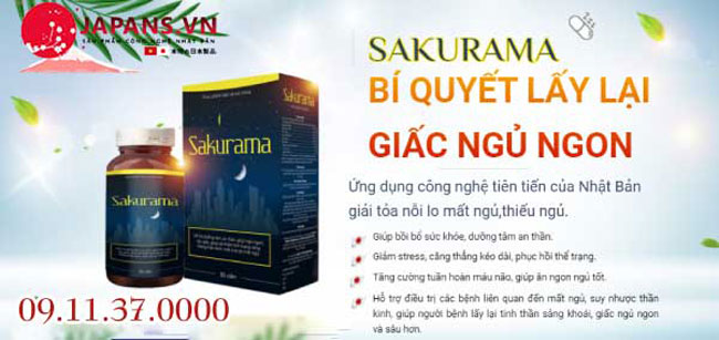 Sakurama – Viên uống chăm sóc giúp giấc ngủ của bạn ngon hơn