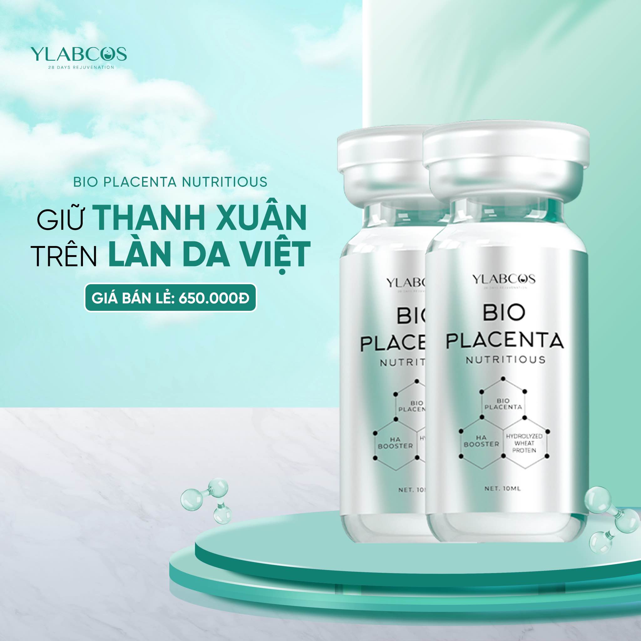 PHỤC HỒI LÀN DA CÙNG BIO PLACENTA - YLABCOS