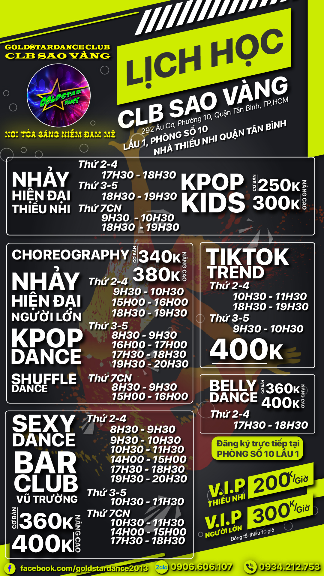 Chiêu sinh lớp nhảy Sexydance quận 10,quận 11,Tân Bình, Goldstardance