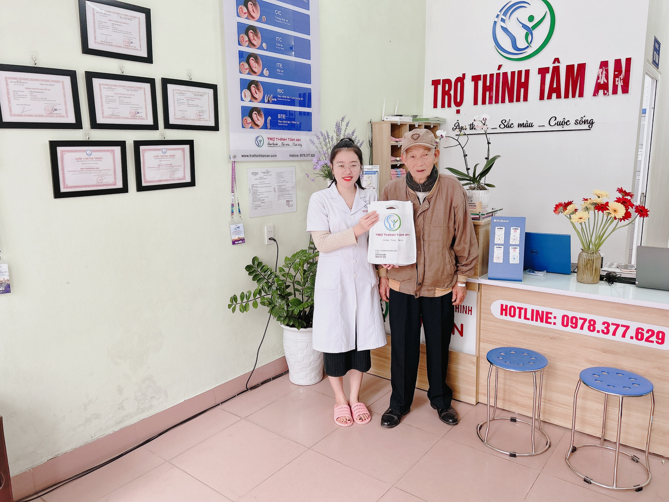 Máy trợ thính Tâm An - Thái Bình 0978377629