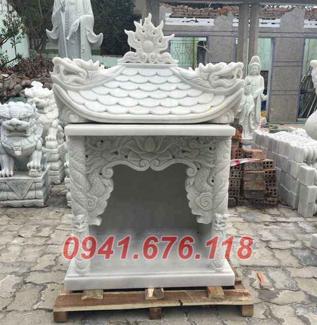 Mẫu 78 bàn thờ thần tài ông địa đá đẹp bán sóc trăng khóm miếu