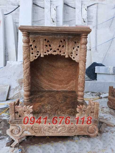 Mẫu 78 bàn thờ thần tài ông địa đá đẹp bán sóc trăng khóm miếu