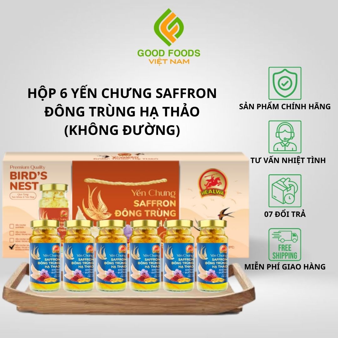 MUA 5 TẶNG 1 Yến chưng Saffron Đông Trùng Hạ Thảo Không Đường tại PN