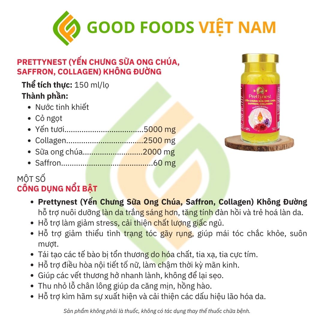 YẾN CHƯNG PRETTYNEST DÀNH CHO PHÁI ĐẸP FREESHIP TOÀN QUỐC