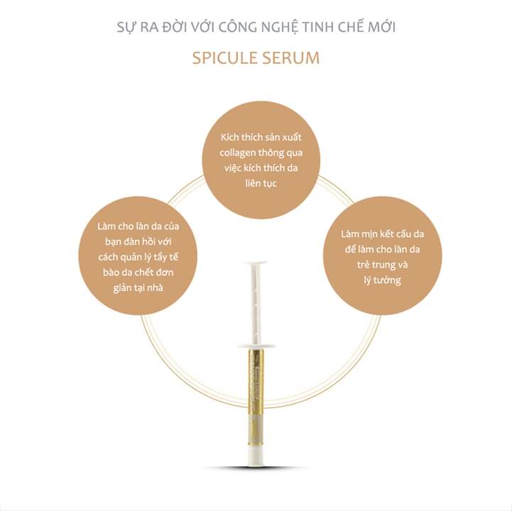 Set dưỡng trắng da tại nhà BPH spicule serum 2.5g & gold capsule 7ml