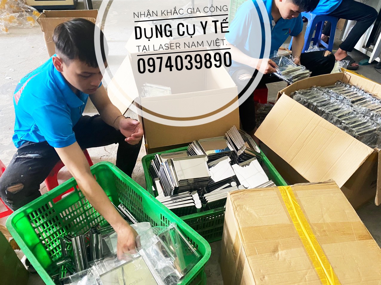 KHẮC LOGO TRÊN DỤNG CỤ Y TẾ, CHUẨN, ĐẸP TẠI LASER NAM VIỆT