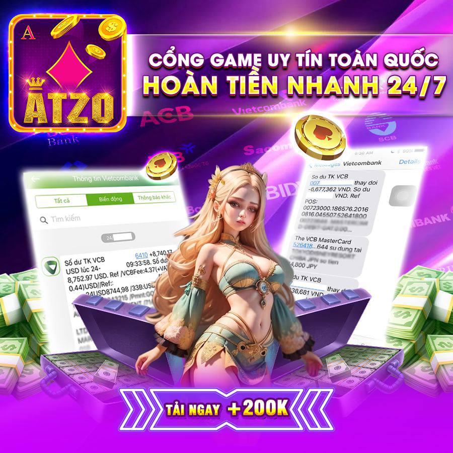 ATZO.GG - GAME BÀI TÀI XỈU UY TÍN NHẤT VIỆT NAM