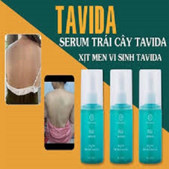 Xịt Mụn Lưng Viêm Nang Lông Men vi sinh Tavida bản mới dung tích 125ml
