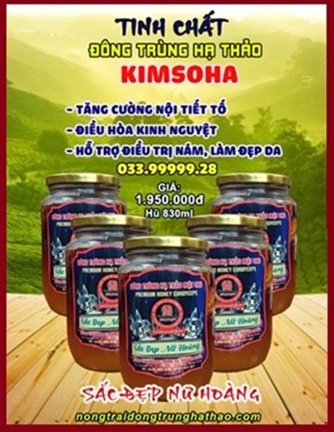 TINH CHẤT ĐÔNG TRÙNG HẠ THẢO KIMSOHA TĂNG CƯỜNG NỘI TIẾT TỐ NỮ