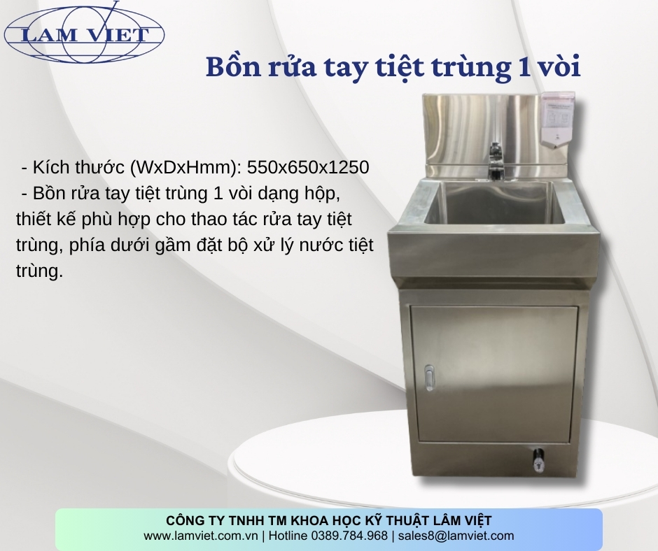 Bồn rửa tay  y tế tiệt trùng