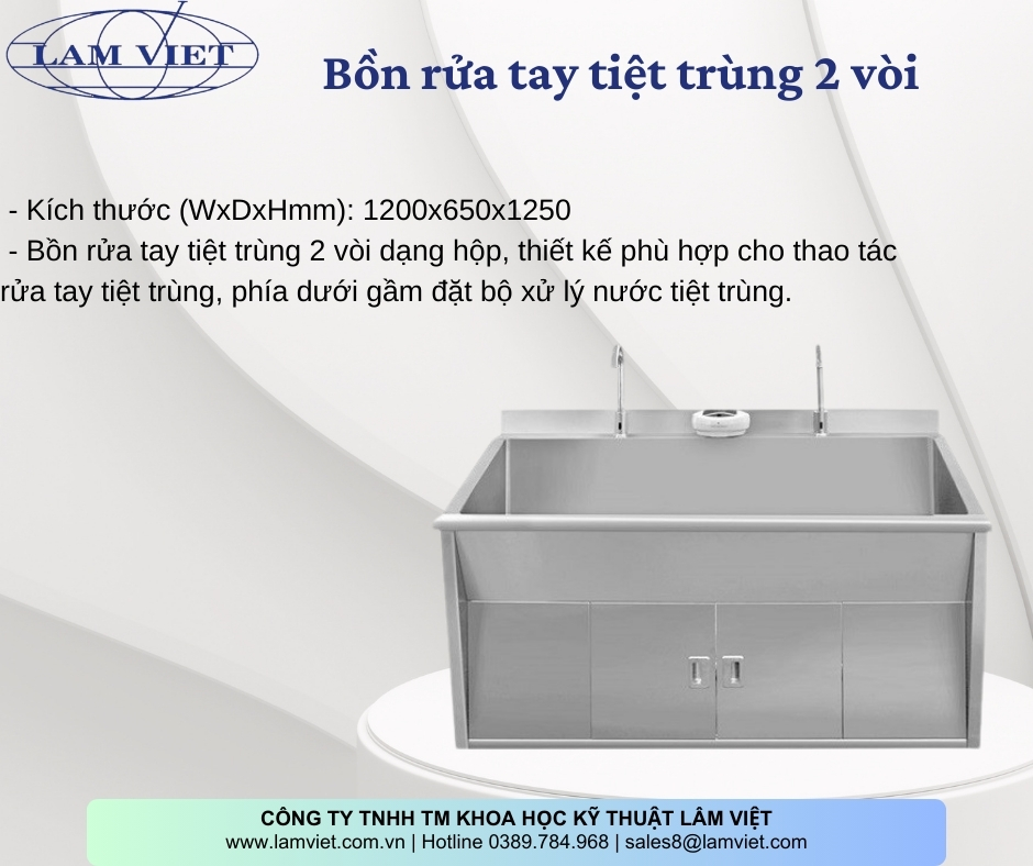 Bồn rửa tay  y tế tiệt trùng