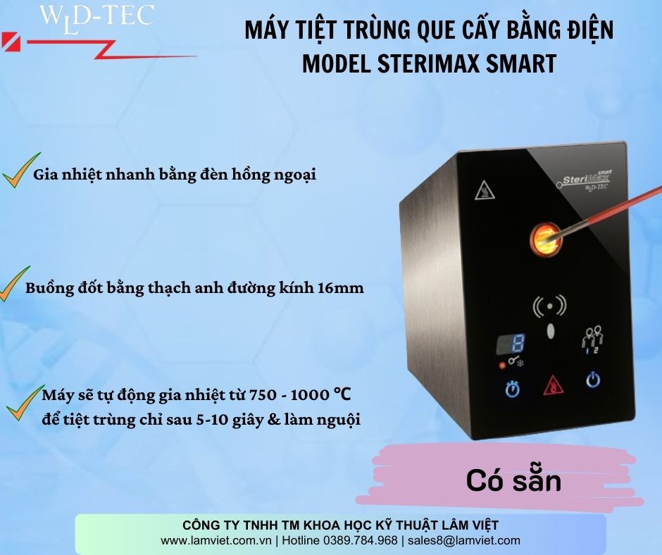 Máy tiệt trùng que cấy WLD Strerimax Smart