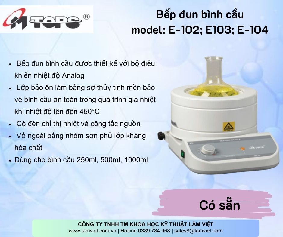 Hàng có sẵn-Misung--Bếp đun bình cầu