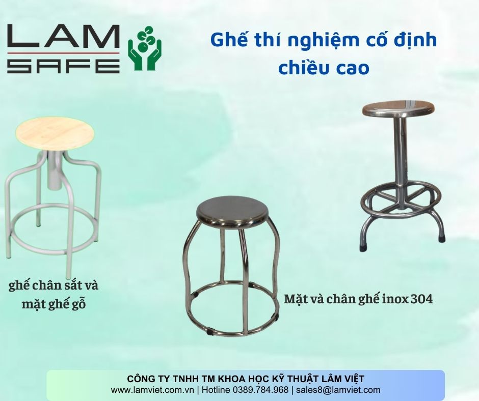 Ghế thí nghiệm Inox-Lâm Việt