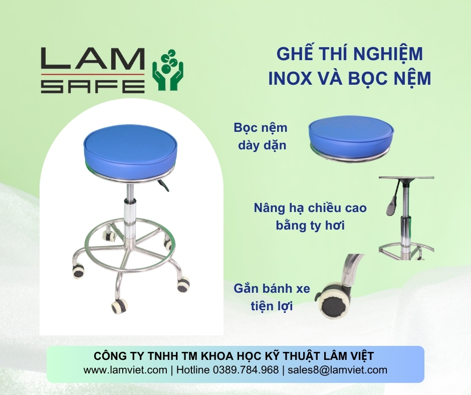 Ghế thí nghiệm Inox-Lâm Việt