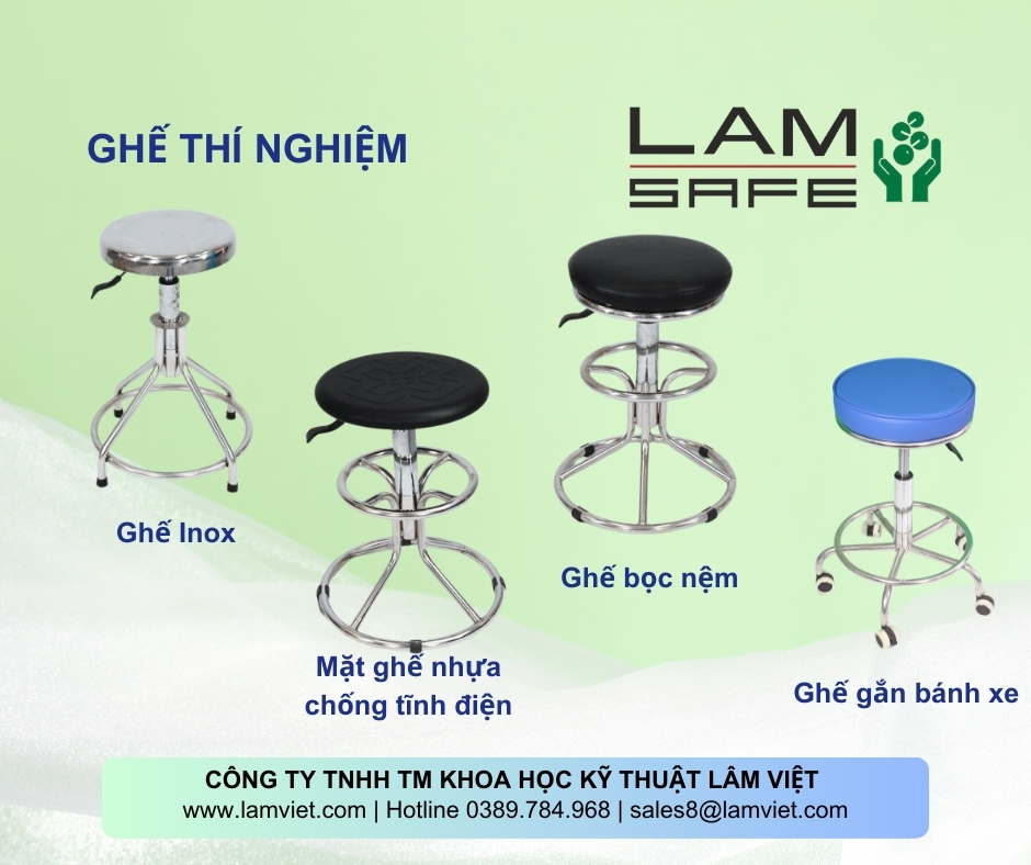 Ghế thí nghiệm Inox-Lâm Việt